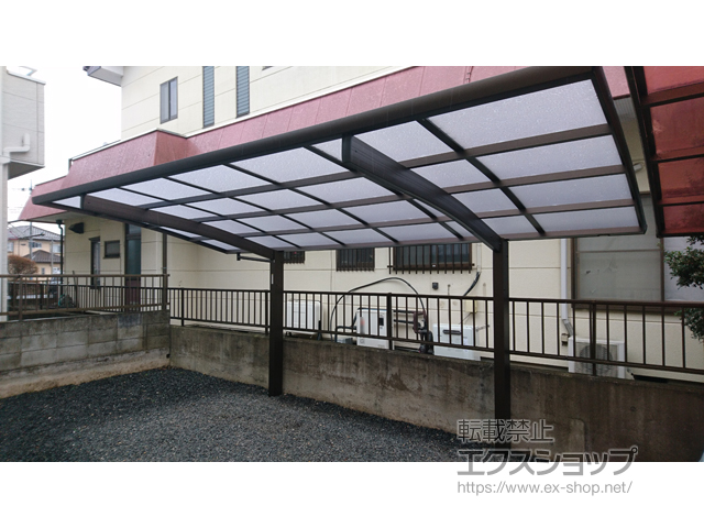 栃木県小山市ののカーポート プレシオスポート 積雪〜20cm対応 施工例