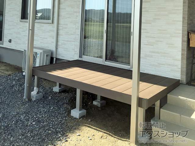 岡山県岡山市ののウッドデッキ リウッドデッキ 200 施工例