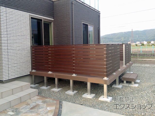 茨城県かすみがうら市ののウッドデッキ リウッドデッキ 200 施工例