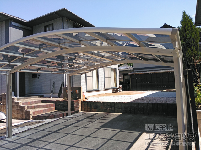 島根県松江市ののカーポート レイナツインポートグラン　積雪〜20cm対応 施工例