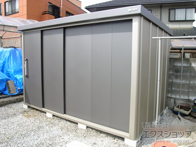栃木県栃木市のの物置・屋外倉庫 エスケーエイト SK8-180 一般型 3000×2000×1940 SK8-180-GK 施工例