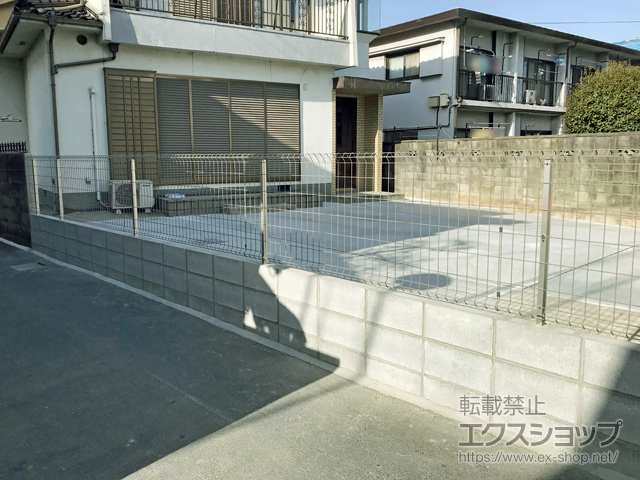 大阪府守口市ののフェンス・柵 イーネットフェンス1F型 自由柱タイプ 施工例