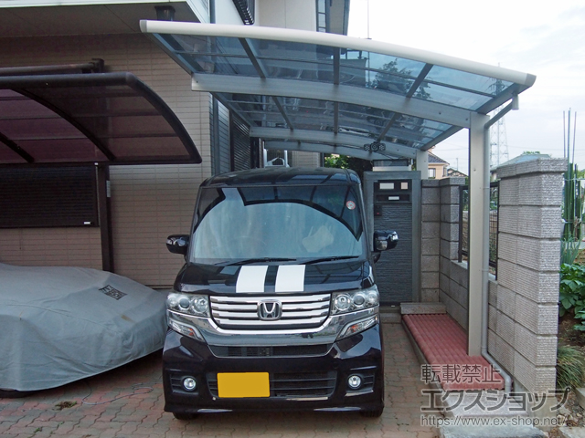 埼玉県越谷市ののカーポート レイナポートグラン 延長　積雪〜20cm対応 施工例