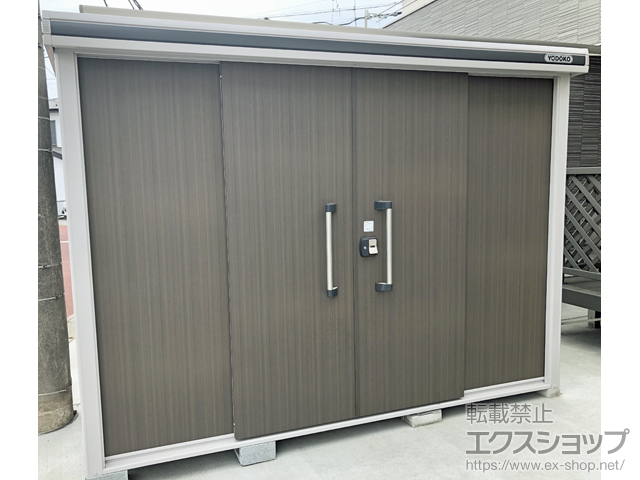 神奈川県綾瀬市のの物置・屋外倉庫 エルモ 一般型 2920×1170×2121 LMD-2911-DW 施工例