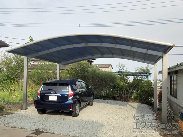 佐賀県杵島郡白石町ののカーポート レイナツインポートグラン　積雪〜20cm対応 施工例