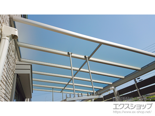 千葉県木更津市ののテラス屋根 ヴェクターテラス F型 テラスタイプ 単体 積雪〜20cm対応 施工例