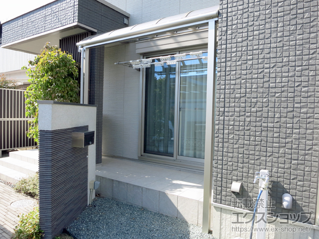 三重県三重郡菰野町ののテラス屋根 ヴェクターテラス R型 1500 テラスタイプ 単体 積雪〜50cm対応 施工例