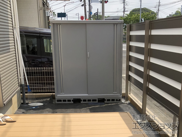 千葉県市川市のの物置・屋外倉庫 シンプリー 一般型 1520×515×1603 施工例