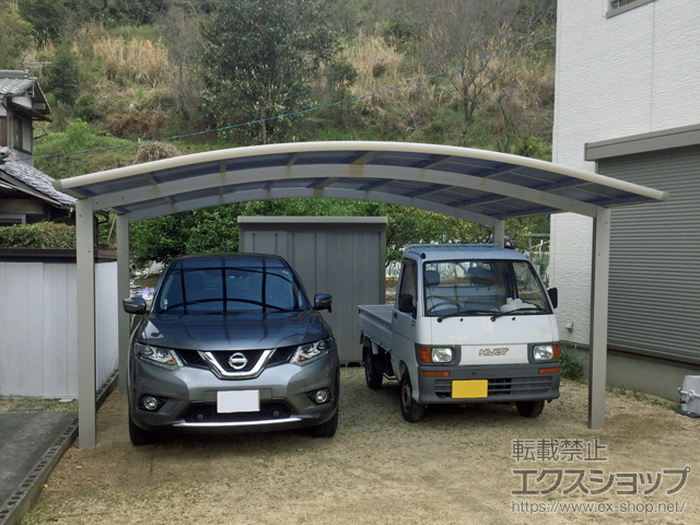岡山県玉野市ののカーポート レイナツインポートグラン　積雪〜20cm対応 施工例