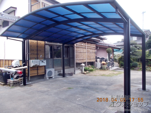 長崎県諫早市ののカーポート レイナツインポートグラン　積雪〜20cm対応 施工例