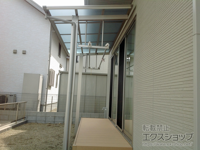 長崎県西彼杵郡時津町ののテラス屋根 エフルージュグランZERO テラスタイプ 積雪〜20cm対応 施工例