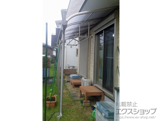 千葉県市原市ののテラス屋根 プレシオステラス R型 テラスタイプ 連棟 積雪〜20cm対応 施工例