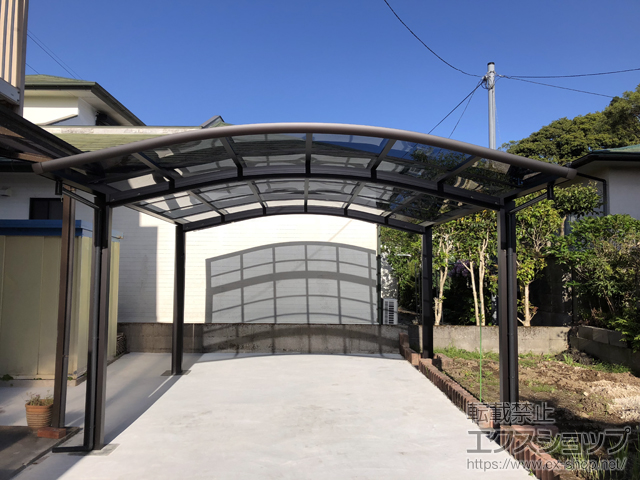 鹿児島県日置市ののカーポート レイナツインポートグラン　積雪〜20cm対応 施工例