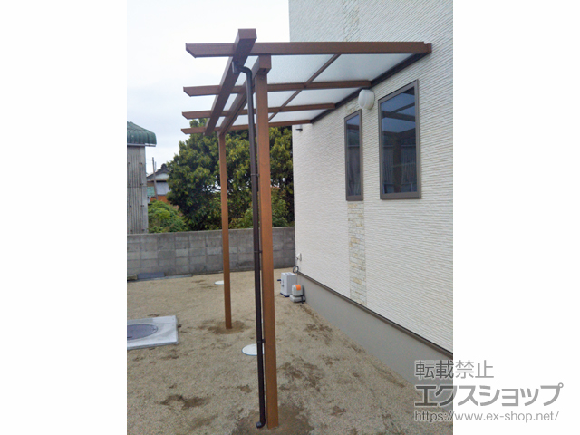 徳島県阿南市ののテラス屋根 サザンテラス (パーゴラ仕様) テラスタイプ 単体 積雪〜20cm対応 施工例