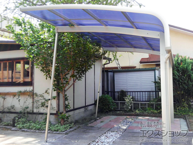 千葉県千葉市のの門扉、フェンス・柵、カーポート プレシオスポート アルファ 積雪〜20cm対応 施工例