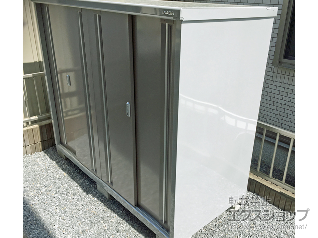 栃木県栃木市のの物置・屋外倉庫 シンプリー 一般型 1940×905×1603 MJX-199D-P-AR 施工例