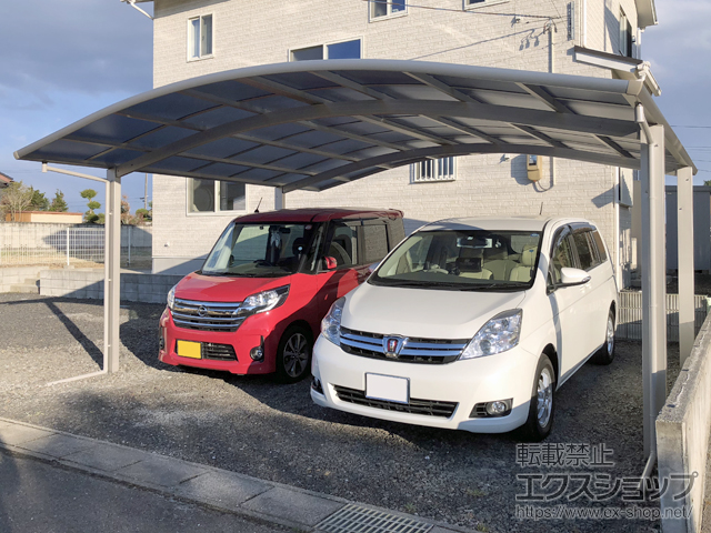 福島県西白河郡泉崎村ののカーポート レイナツインポートグラン　積雪〜20cm対応 施工例