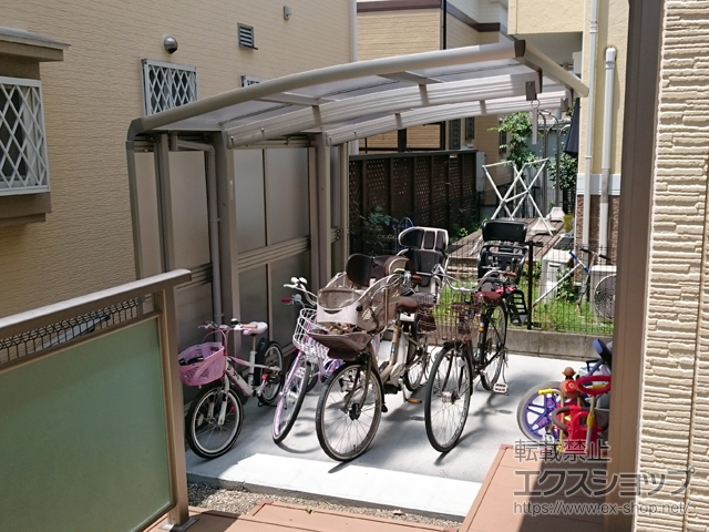 東京都調布市ののサイクルポート・駐輪場 レイナポートグランミニ 積雪〜20cm対応 施工例