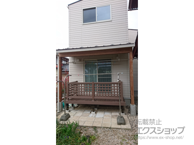 滋賀県長浜市ののウッドデッキ リウッドデッキ 200 施工例