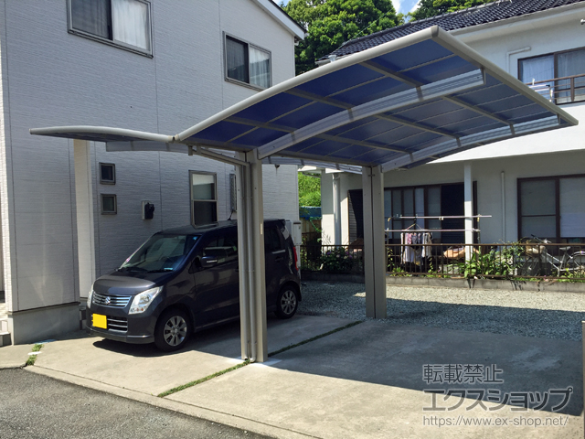 静岡県富士市ののカーポート レイナポートグラン Y合掌　積雪〜20cm対応 施工例