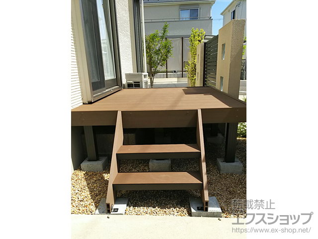 滋賀県草津市ののウッドデッキ マージウッドデッキ 施工例