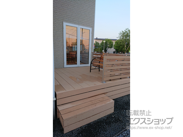 北海道札幌市ののウッドデッキ リウッドデッキ 200 施工例