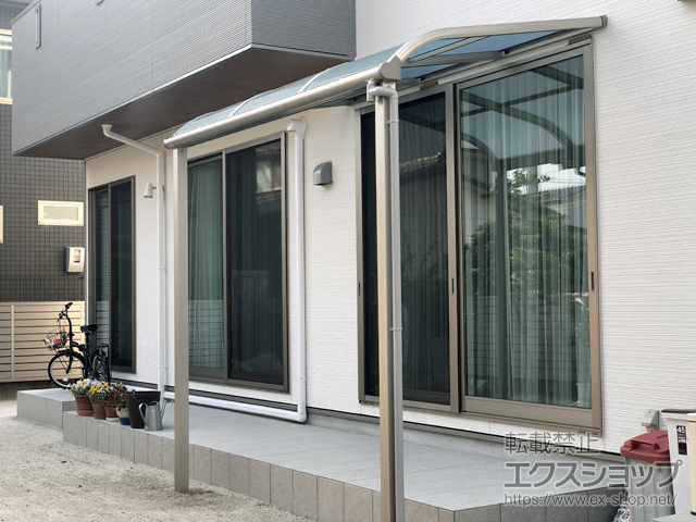 福岡県春日市ののテラス屋根 ヴェクターテラス R型 テラスタイプ 単体 積雪〜20cm対応 施工例