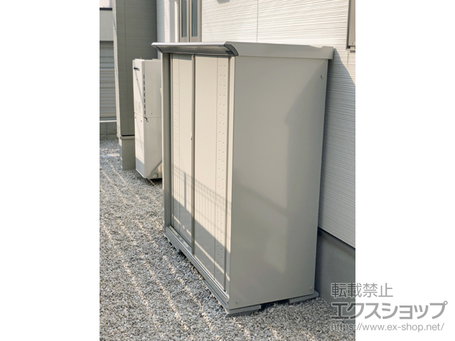 福岡県春日市のの物置・屋外倉庫 グランプレステージジャンプ 1304×530×1400 GP-135C-T-MW 施工例