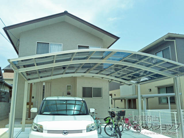 山口県山口市ののカーポート レイナツインポートグラン　積雪〜20cm対応 施工例