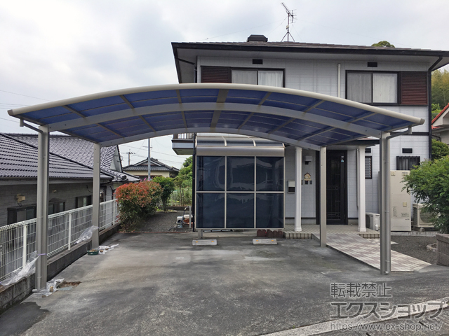 鹿児島県薩摩川内市ののカーポート レイナツインポートグラン　積雪〜20cm対応 施工例