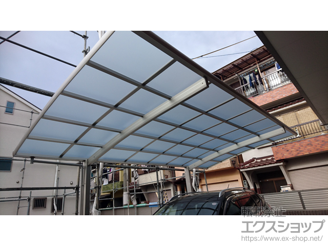 大阪府東大阪市ののカーポート レイナポートグラン　積雪〜20cm対応 施工例