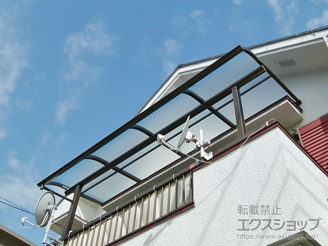 東京都日野市ののバルコニー・ベランダ屋根 ヴェクターテラス R型 屋根タイプ 単体 積雪〜20cm対応 施工例
