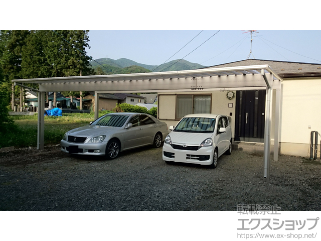 長野県松本市ののカーポート エフルージュ トリプル50 積雪〜50cm対応 施工例