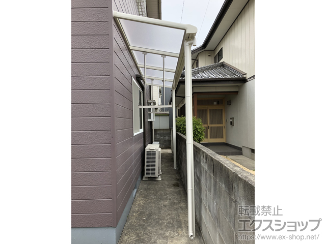 徳島県板野郡藍住町ののテラス屋根 ヴェクターテラス F型 テラスタイプ 単体 積雪〜20cm対応 施工例