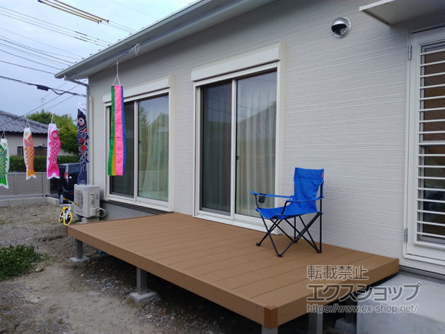 宮崎県宮崎市ののウッドデッキ マージウッドデッキ 施工例