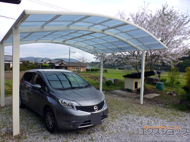 宮崎県串間市ののカーポート レイナツインポートグラン　積雪〜20cm対応 施工例