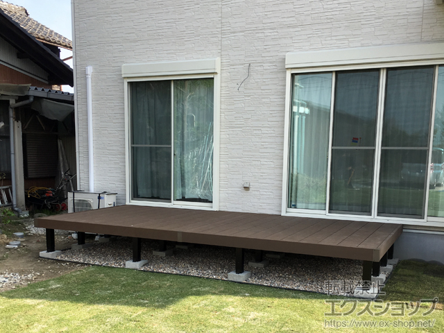 岐阜県羽島市ののウッドデッキ リウッドデッキ 200 施工例