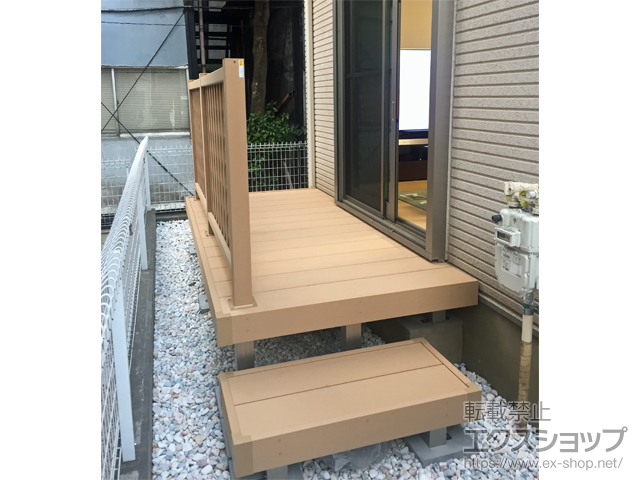 神奈川県海老名市ののウッドデッキ リウッドデッキ 200 施工例