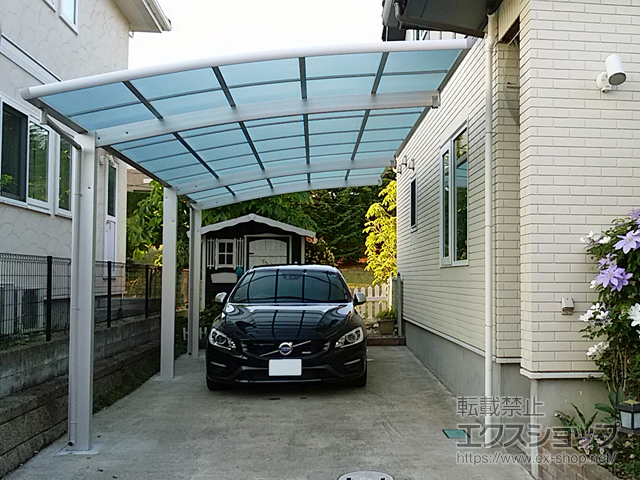 宮城県仙台市ののカーポート レイナポートグラン 延長 積雪〜20cm対応 施工例