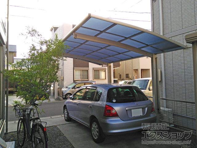 静岡県静岡市ののカーポート プレシオスポート 積雪〜20cm対応 施工例