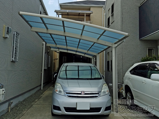 兵庫県西宮市ののカーポート レイナポートグラン 延長　積雪〜20cm対応 施工例