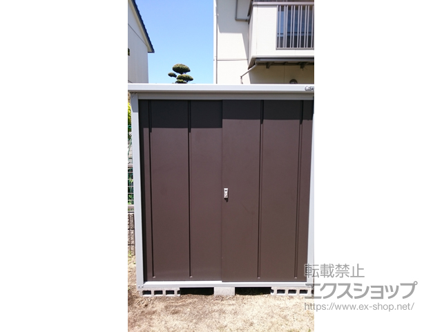 熊本県菊池郡菊陽町のの物置・屋外倉庫 ロータス LS-1607 一般型 1620×700×1800 LS-1607-CB 施工例