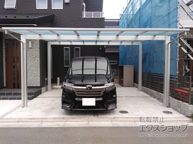 千葉県千葉市ののカーポート エフルージュ ツイン 積雪〜20cm対応 施工例