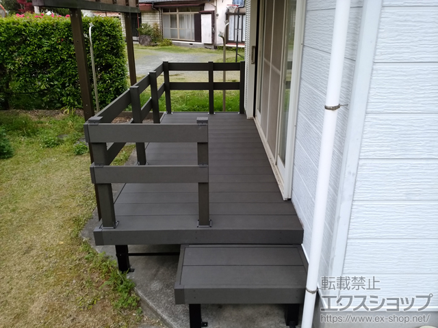 鹿児島県阿久根市ののウッドデッキ リウッドデッキ 200 施工例