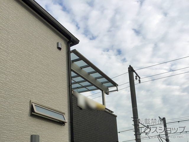 大阪府八尾市ののバルコニー・ベランダ屋根 ヴェクターテラス F型 1500 屋根タイプ 単体 積雪〜50cm対応 施工例