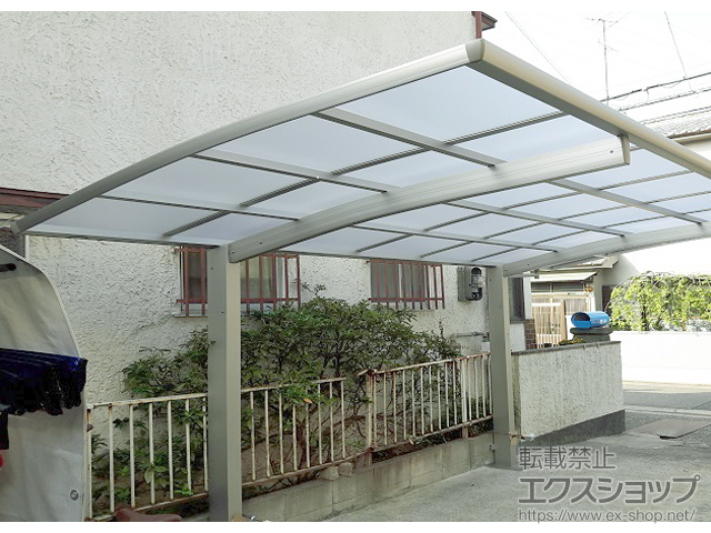 兵庫県尼崎市ののカーポート プレシオスポート 積雪〜20cm対応 施工例