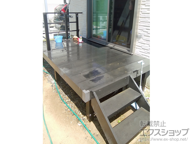 千葉県茂原市ののウッドデッキ リウッドデッキ 200 施工例