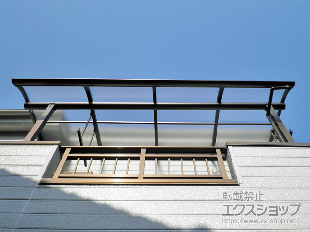 千葉県流山市ののバルコニー・ベランダ屋根 ヴェクターテラス R型 屋根タイプ 単体 積雪〜20cm対応 施工例