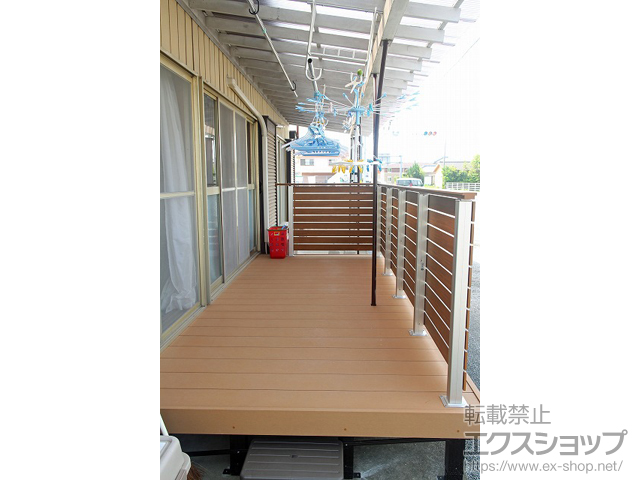 宮崎県日南市ののウッドデッキ リウッドデッキ 200 施工例