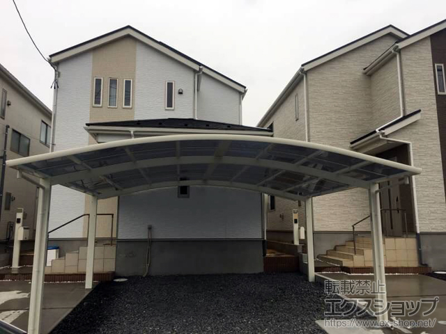 福島県岩瀬郡鏡石町ののカーポート レイナツインポートグラン　積雪〜20cm対応 施工例